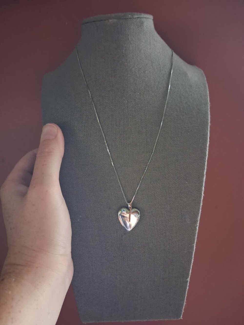 18 inch Sterling silver Locket necklace